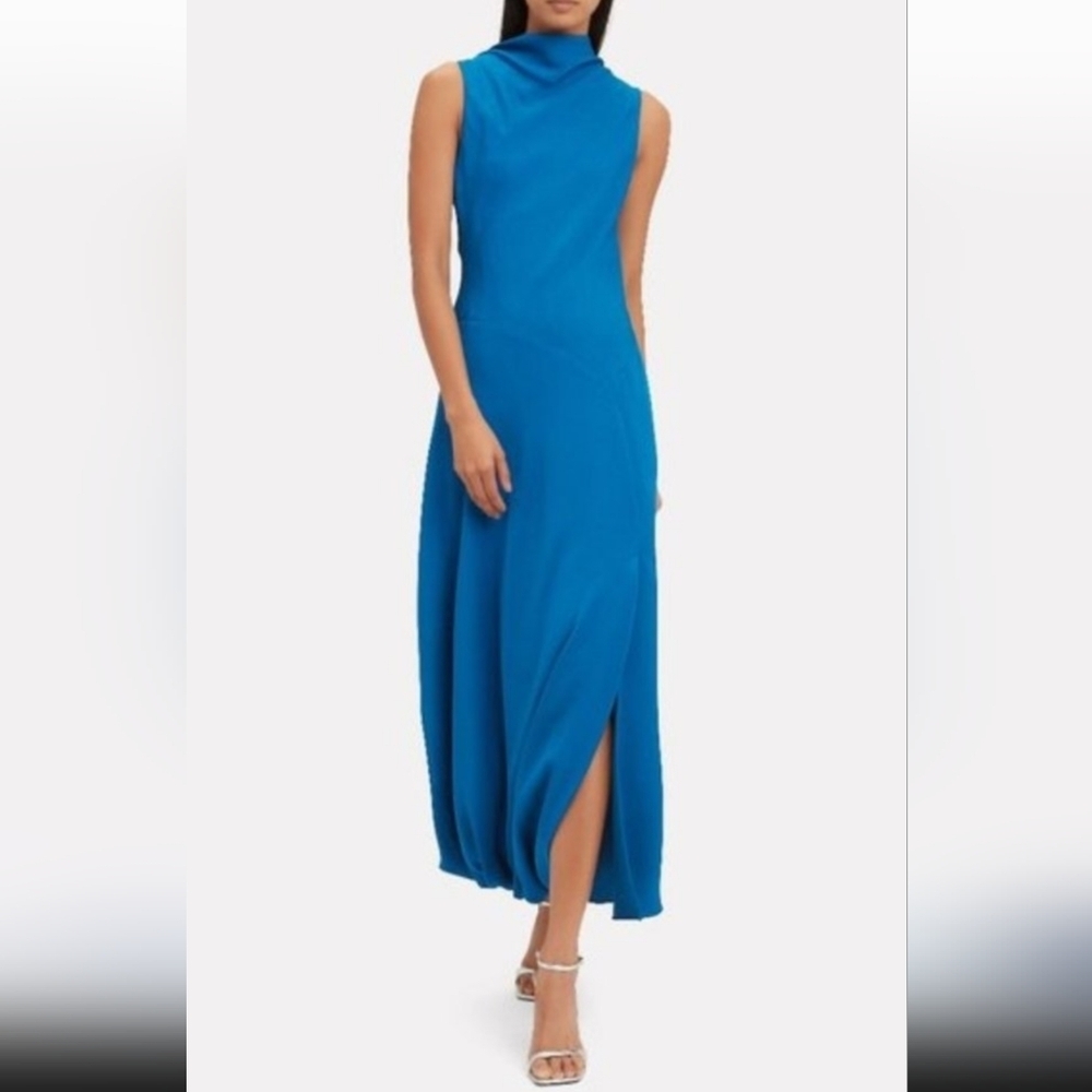 3.1 Philip Lim turtleneck Split-Hem Sleeveless Maxi Dress
